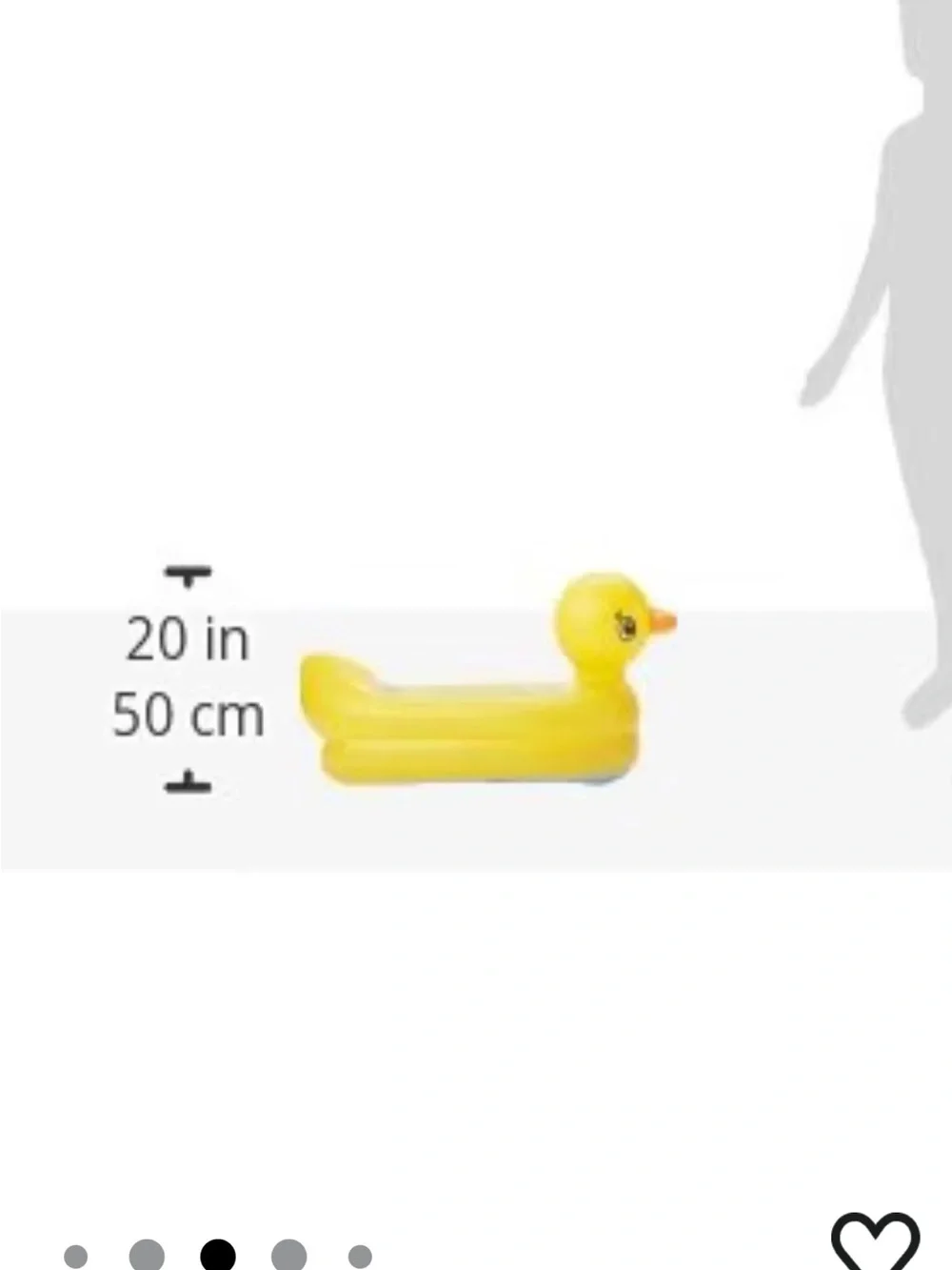 Yellow Duck Bath Seat - Inflatable Baby Bath Support